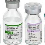 bottles with Lidocaine 1 and 2%